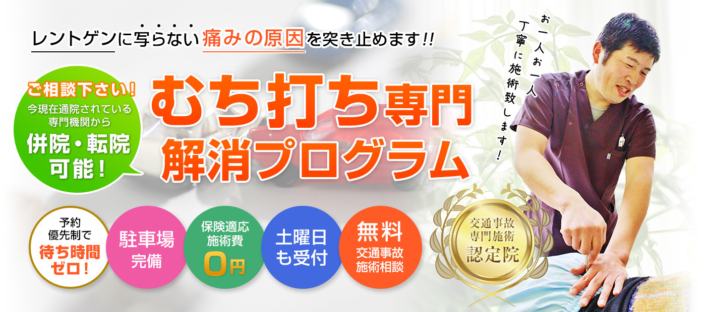 姫路市東辻井の交通事故治療専門院　姫路市交通事故むちうち治療専門院