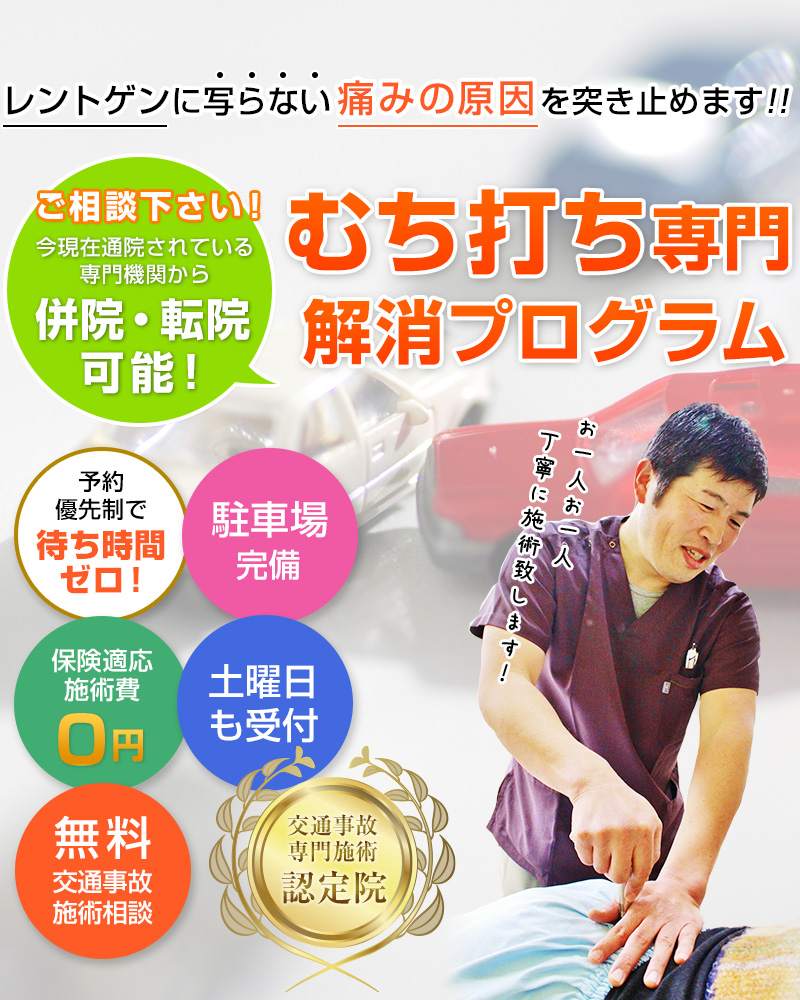 姫路市東辻井の交通事故治療専門院　姫路市交通事故むちうち治療専門院